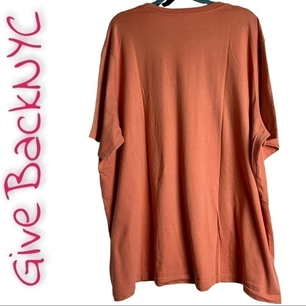Harbor Bay T Shirt Crewneck Peach Size 4XL - Picture 2 of 3
